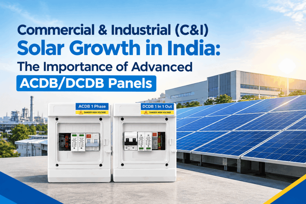 Commercial & Industrial (C&I) Solar Growth in India: The Importance of Advanced ACDB/DCDB Panels