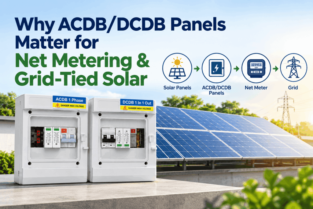 Why ACDB/DCDB Panels Matter for Net Metering & Grid-Tied Solar