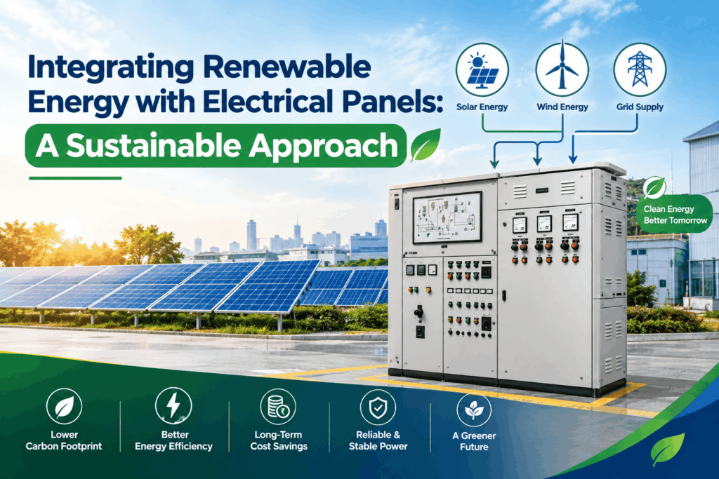 Integrating Renewable Energy with Electrical Panels: A Sustainable Approach