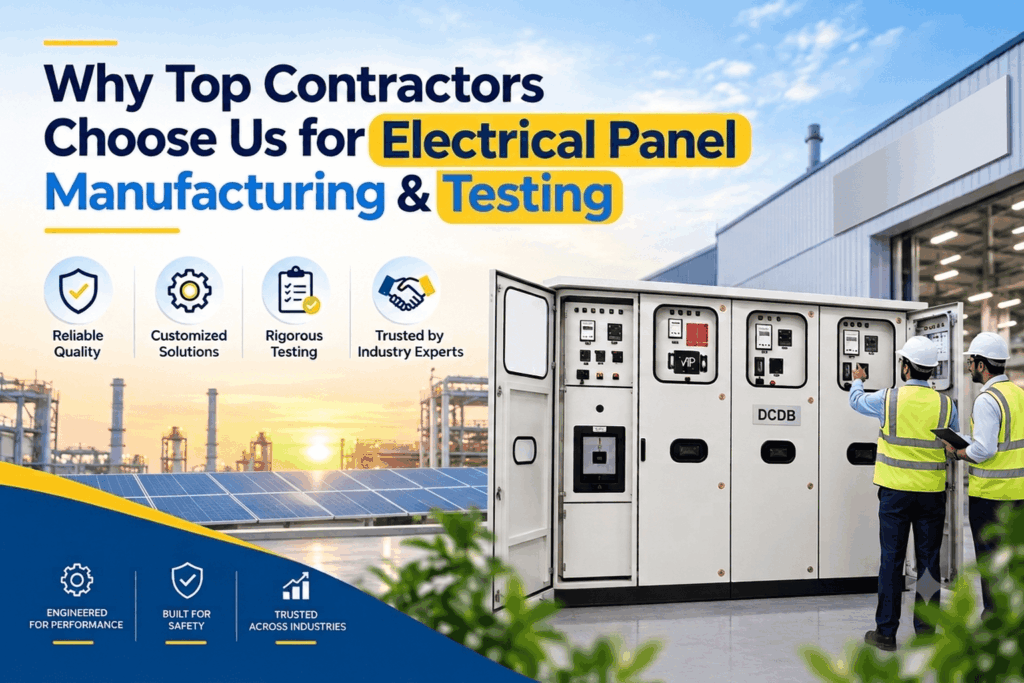 Why Top Contractors Choose Us for Electrical Panel Manufacturing & Testing