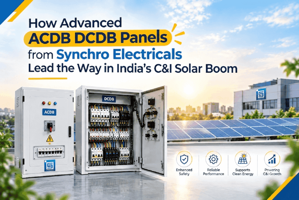 How Advanced ACDB DCDB Panels from Synchro Electricals Lead the Way in India’s C&I Solar Boom