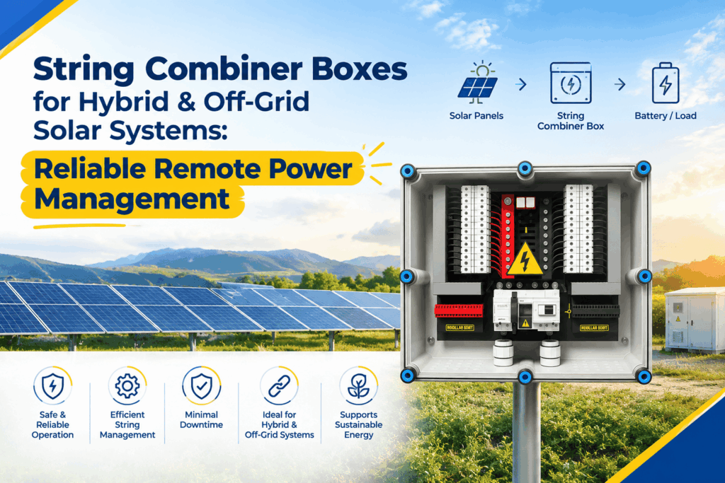 String Combiner Boxes for Hybrid & Off-Grid Solar Systems: Reliable Remote Power Management