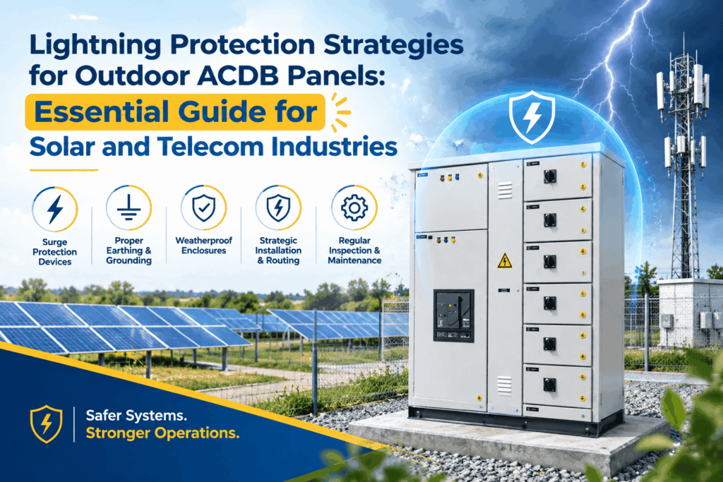Lightning Protection Strategies for Outdoor ACDB Panels: Essential Guide for Solar and Telecom Industries