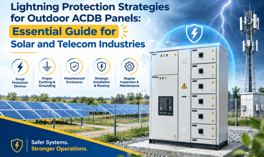 Lightning Protection Strategies for Outdoor ACDB Panels: Essential Guide for Solar and Telecom Industries