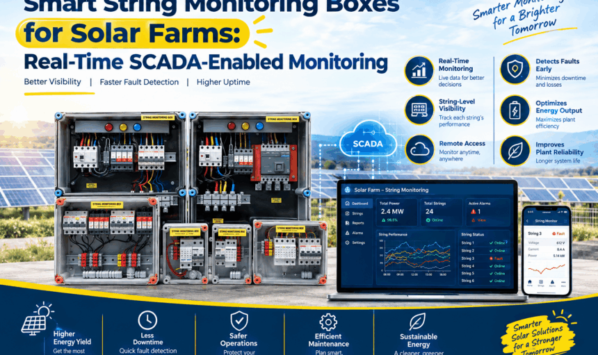 Smart String Monitoring Boxes for Solar Farms: Real-Time SCADA-Enabled Monitoring