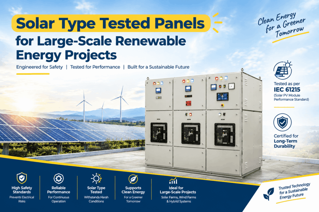Solar Type Tested Panels for Large-Scale Renewable Energy Projects