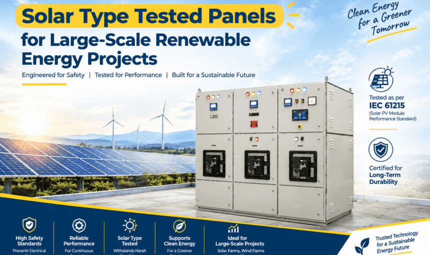Solar Type Tested Panels for Large-Scale Renewable Energy Projects