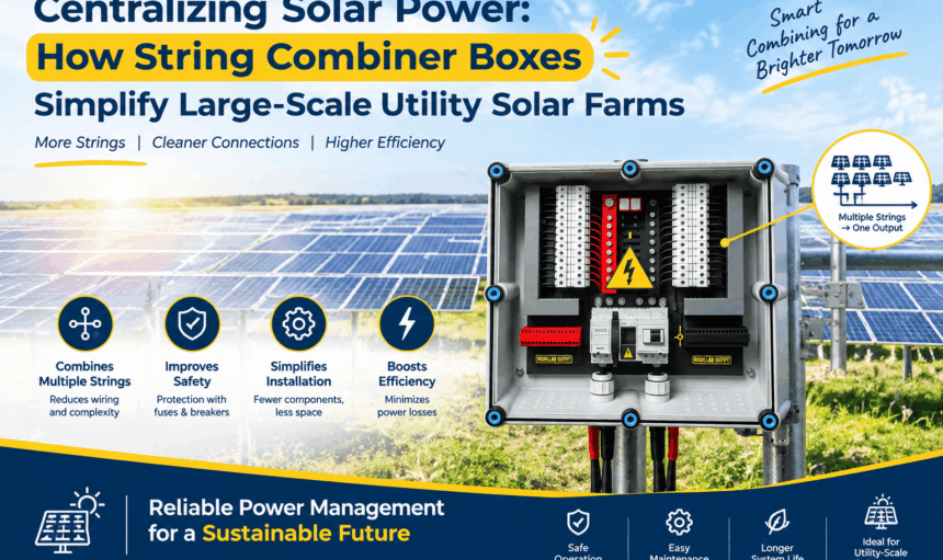 Centralizing Solar Power: How String Combiner Boxes Simplify Large-Scale Utility Solar Farms