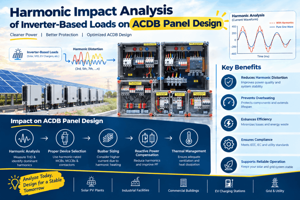 Harmonic Impact Analysis of Inverter-Based Loads on ACDB Panel Design