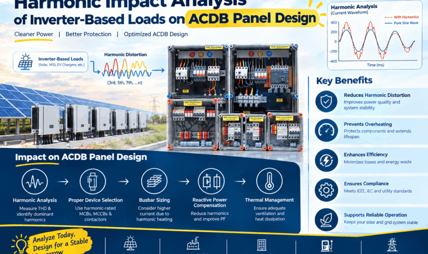 Harmonic Impact Analysis of Inverter-Based Loads on ACDB Panel Design
