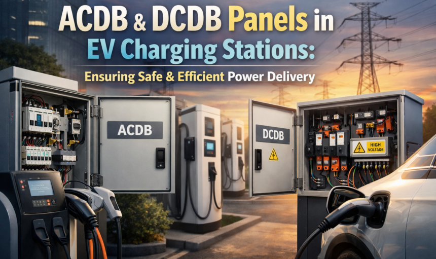 ACDB & DCDB Panels in EV Charging Stations: Ensuring Safe & Efficient Power Delivery