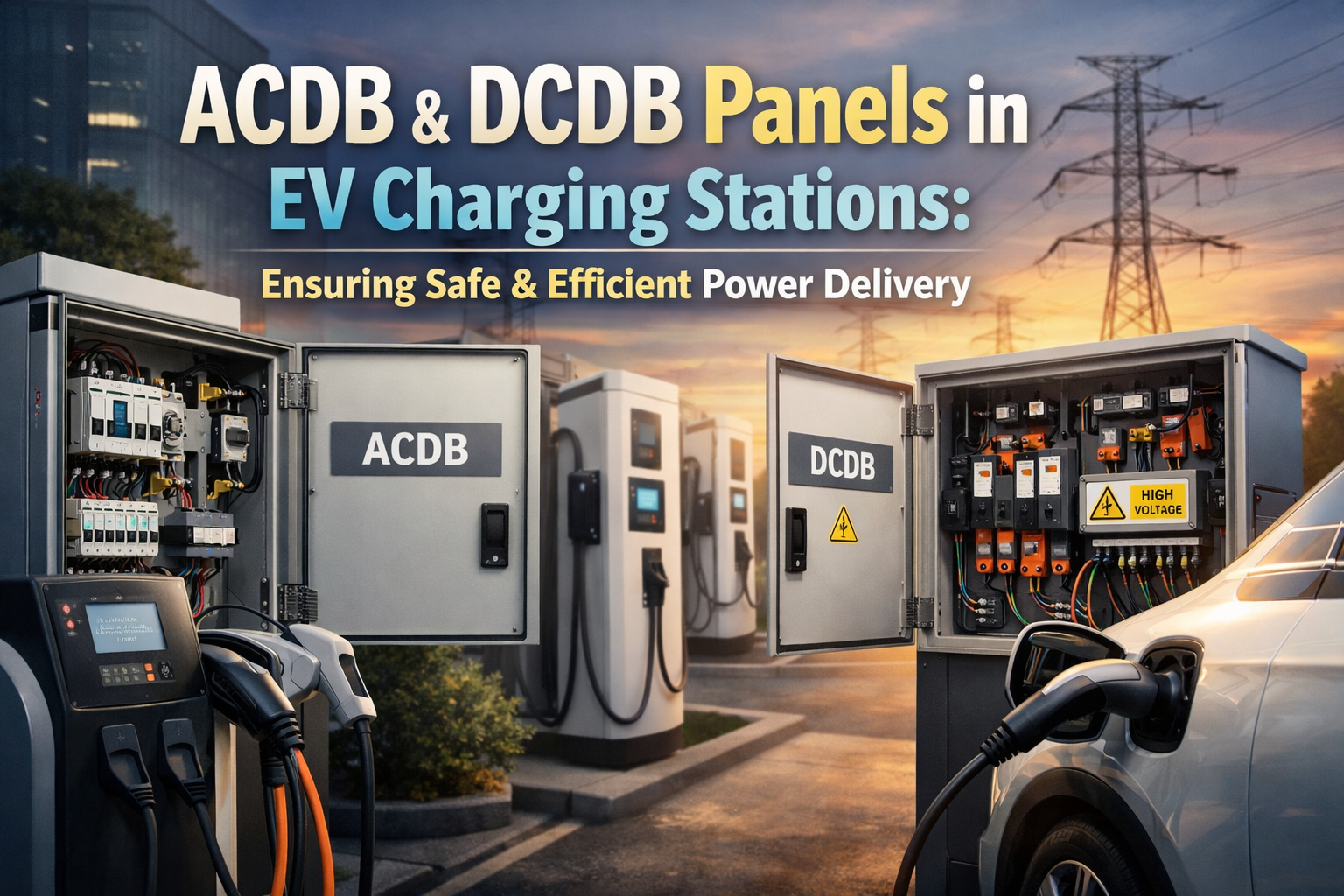 ACDB & DCDB Panels in EV Charging Stations: Ensuring Safe & Efficient Power Delivery