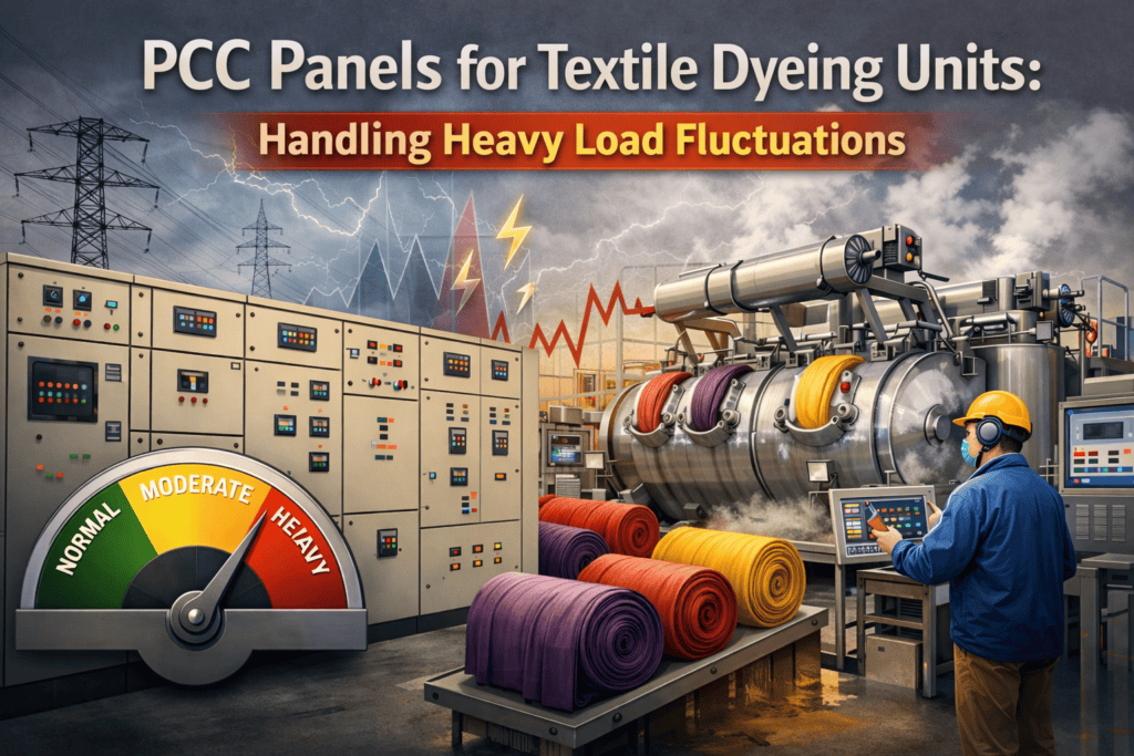 PCC Panels for Textile Dyeing Units: Handling Heavy Load Fluctuations