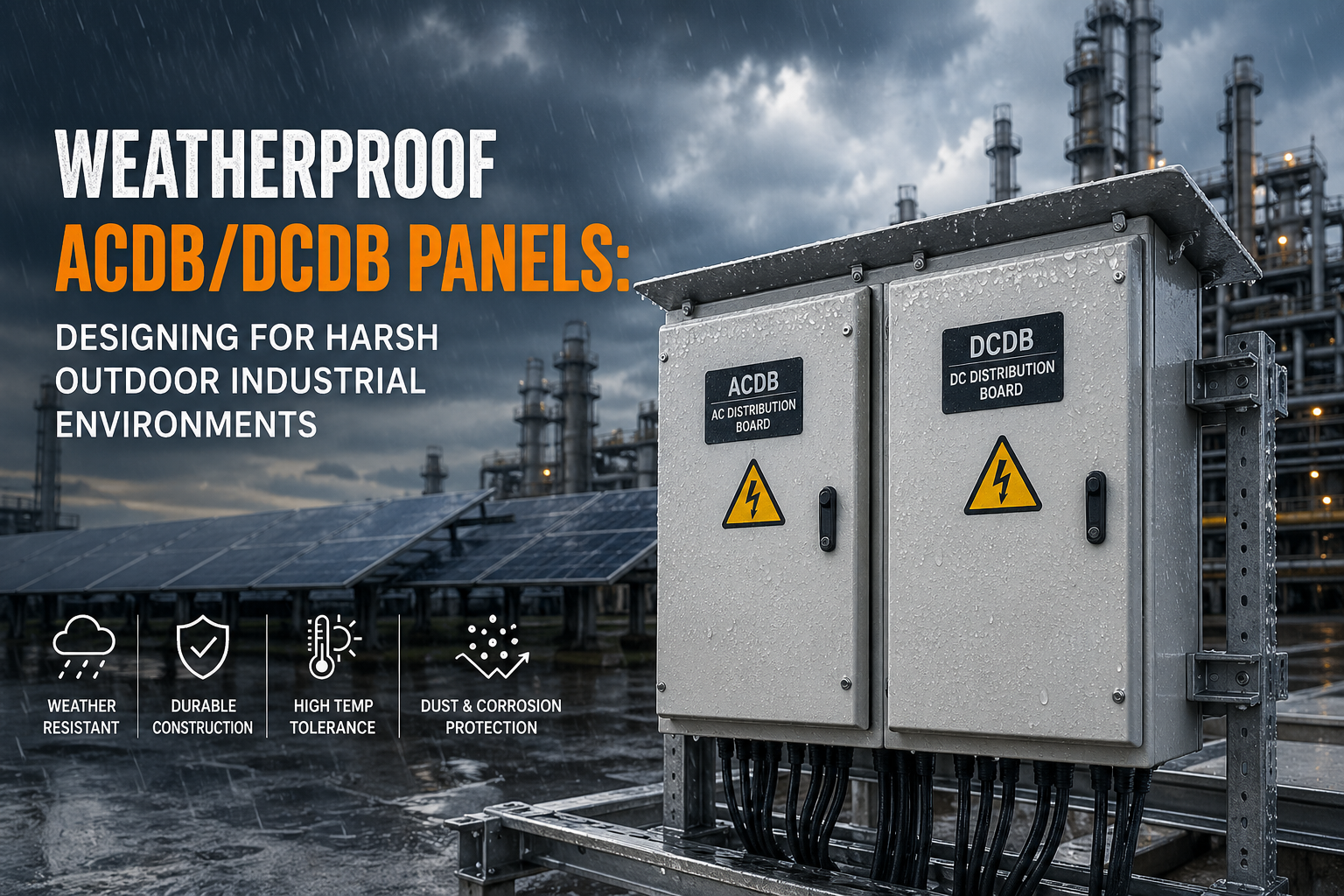 Weatherproof ACDB DCDB Panels