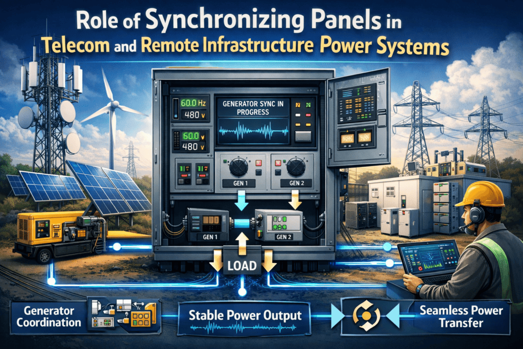 Role of Synchronizing Panels in Telecom and Remote Infrastructure Power Systems