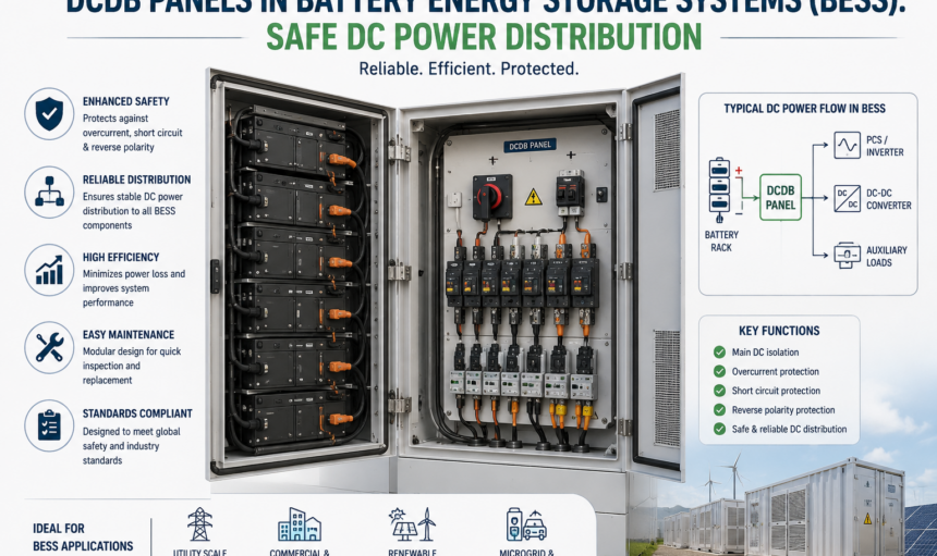 DCDB Panels in Battery Energy Storage Systems (BESS): Safe DC Power Distribution