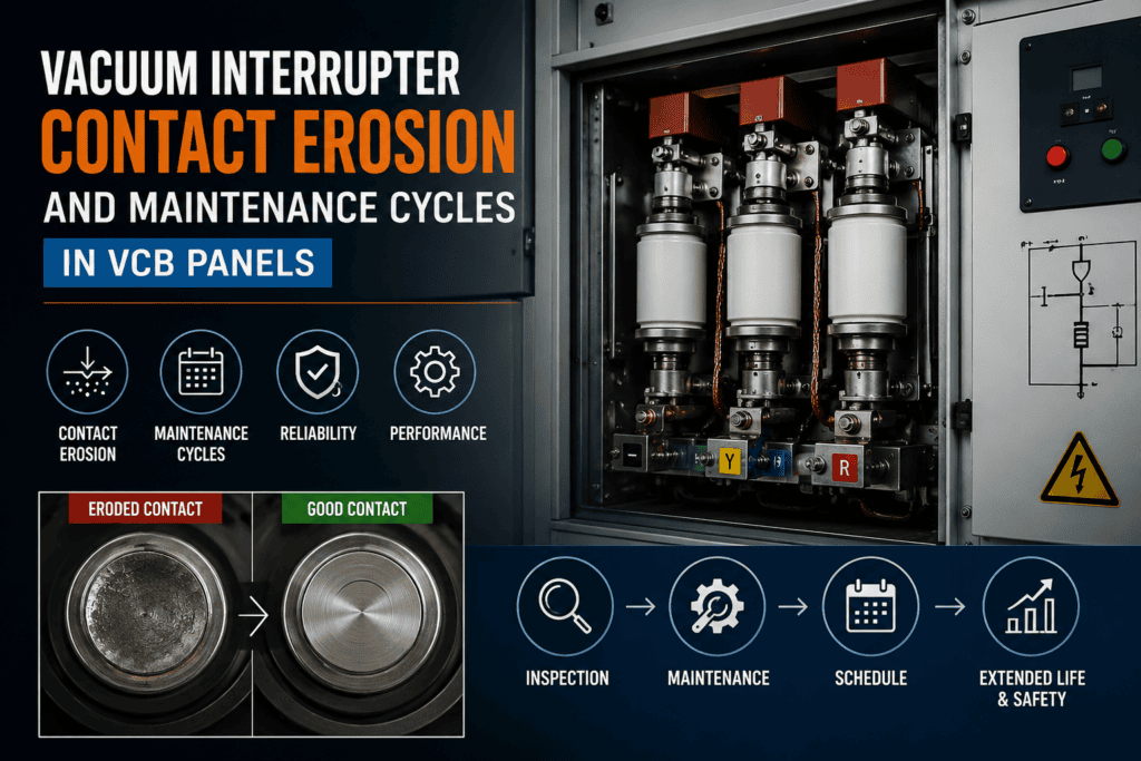 Vacuum Interrupter Contact Erosion and Maintenance Cycles in VCB Panels
