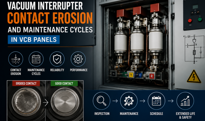 Vacuum Interrupter Contact Erosion and Maintenance Cycles in VCB Panels