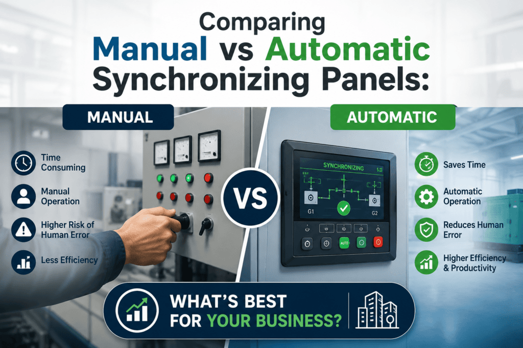 Comparing Manual vs Automatic Synchronizing Panels: What’s Best for Your Business?