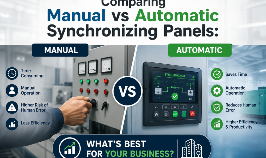 Comparing Manual vs Automatic Synchronizing Panels: What’s Best for Your Business?