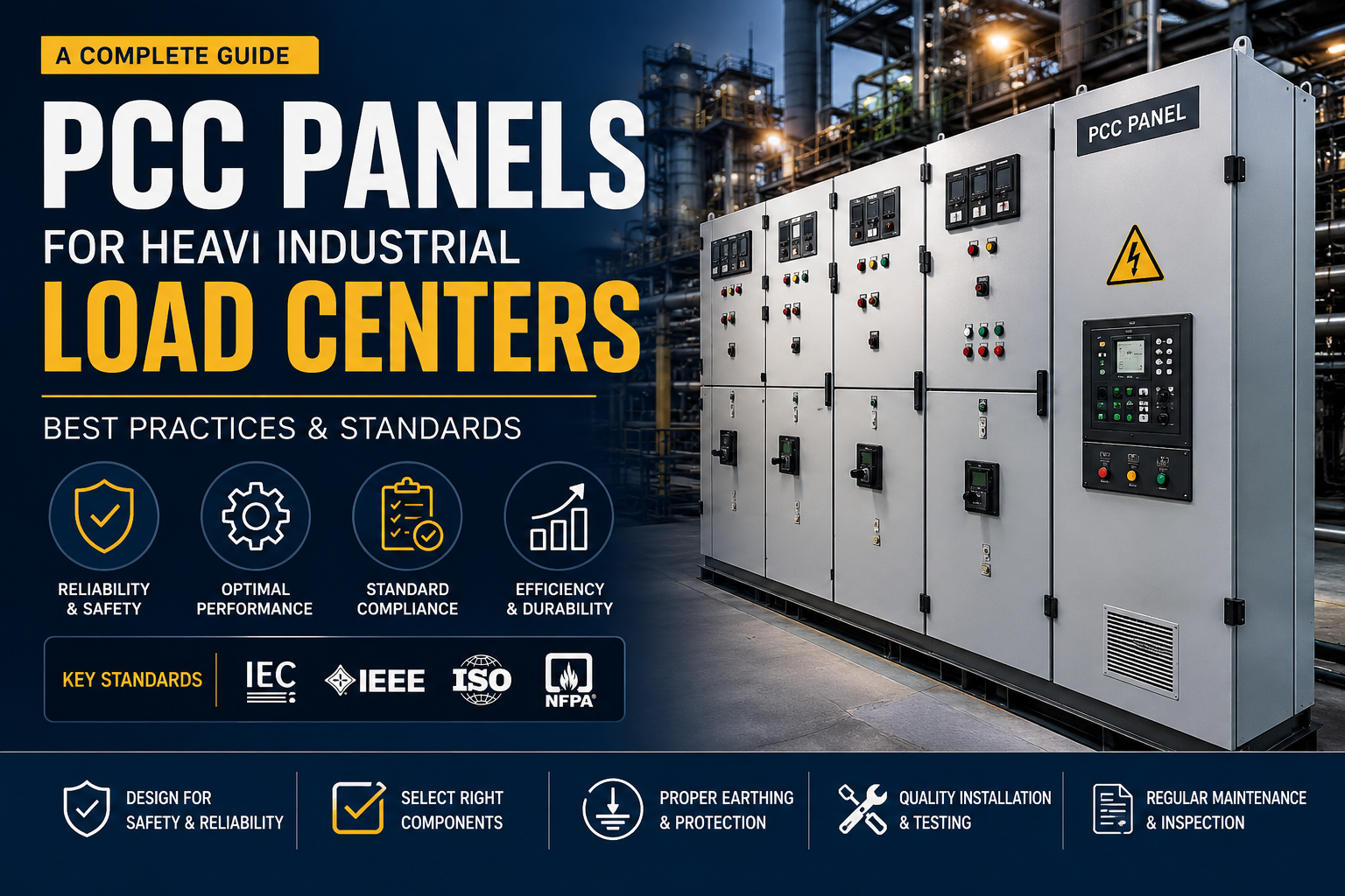 PCC Panels for Heavy Industrial Load