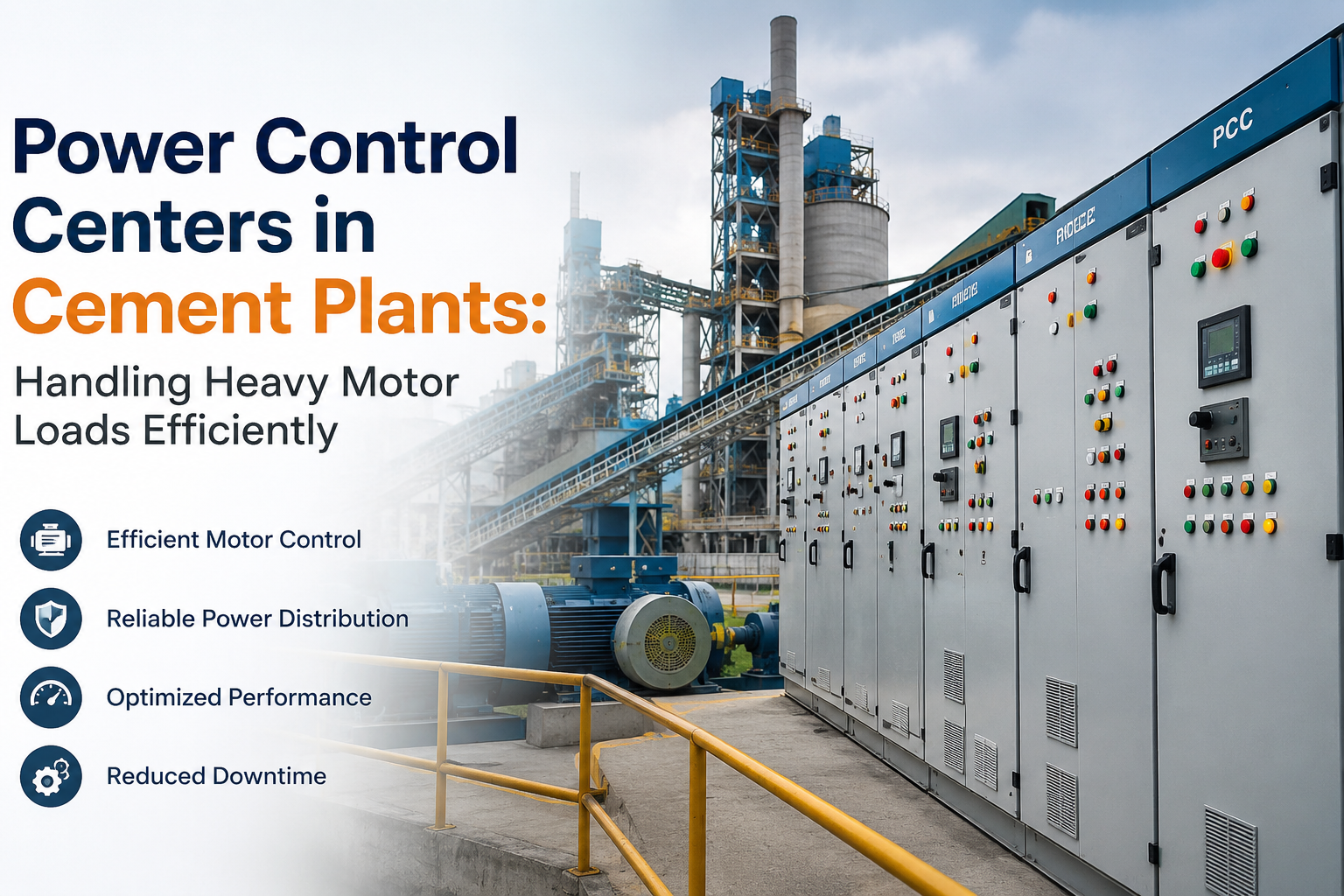 Power Control Centers in Cement Plants: Handling Heavy Motor Loads Efficiently
