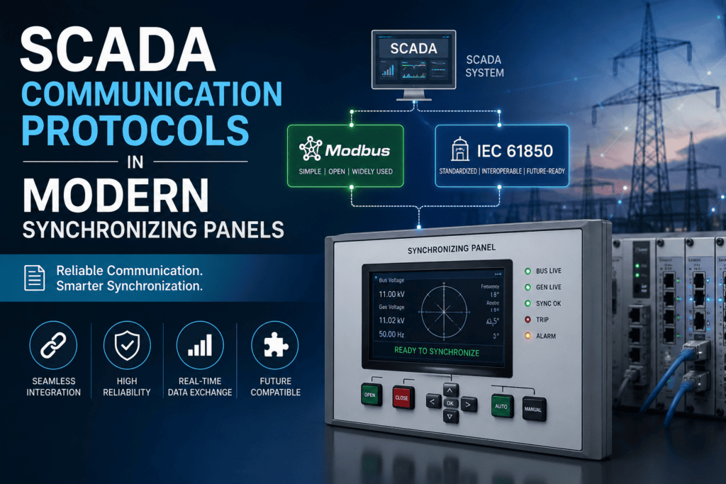 SCADA Communication Protocols in Modern Synchronizing Panels (Modbus / IEC-61850)