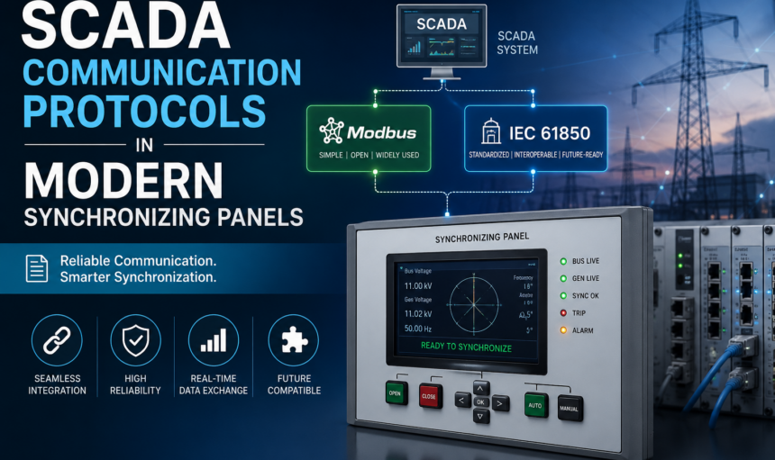 SCADA Communication Protocols in Modern Synchronizing Panels (Modbus / IEC-61850)