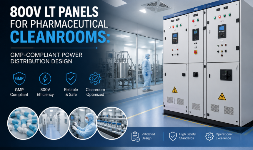 800V LT Panels for Pharmaceutical Cleanrooms: GMP-Compliant Power Distribution Design