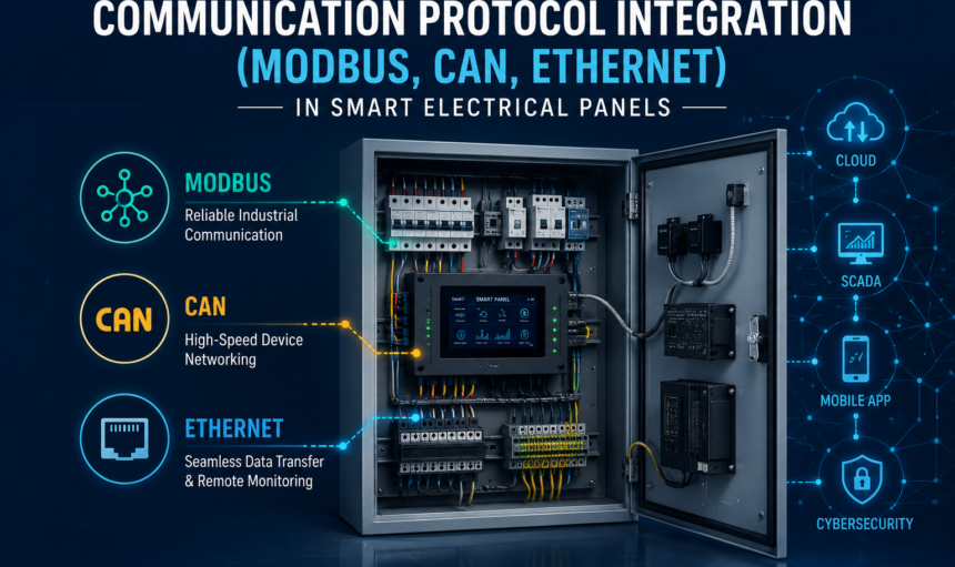 Communication Protocol Integration (Modbus, CAN, Ethernet) in Smart Electrical Panels