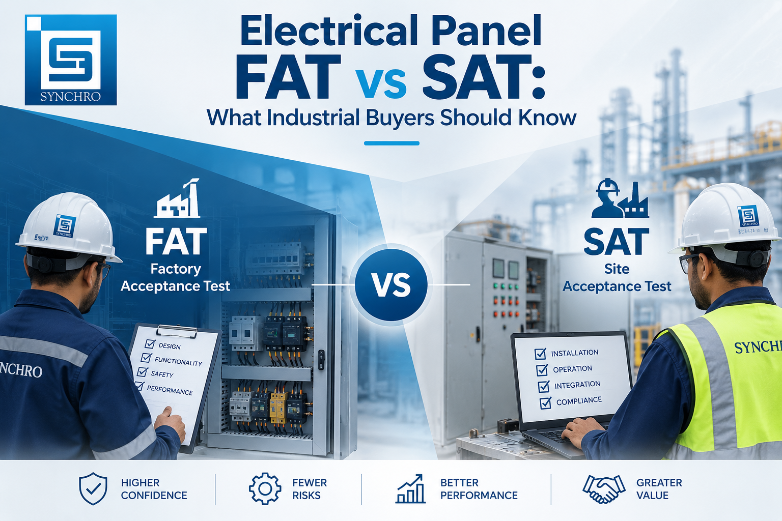 electrical panel FAT vs SAT